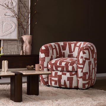 Fauteuil Rosa Rood | Starfurn, Ophalen of Verzenden, Nieuw