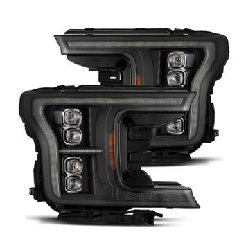 AlphaRex 18-20 Ford F-150 NOVA LED Proj Headlight  Blk (14th, Auto-onderdelen, Ophalen of Verzenden, Nieuw