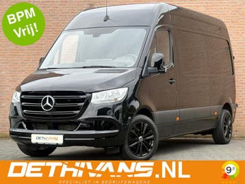 Zakelijke Lease |  Mercedes-Benz Sprinter 314CDI 143PK L2H2, Stof, Gebruikt, Zwart, Zwart
