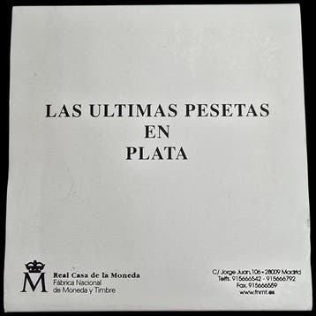 Spanje. Juan Carlos I. Las Últimas Pesetas en Plata 2000 -
