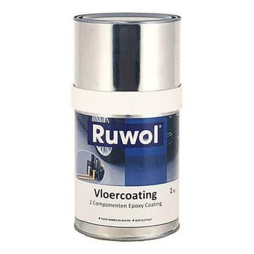 Ruwol 2K Epoxy Vloercoating RAL 7011 1 Kg, Verzenden, Nieuw