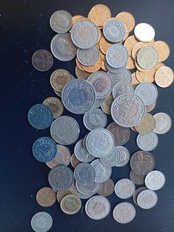Zwitserland. Set of 95+ coins, various denominations XX
