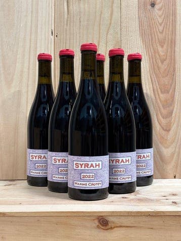2022 Maxime Crotet - Syrah - Wijn uit Frankrijk - 6 Flessen, Verzamelen, Nieuw