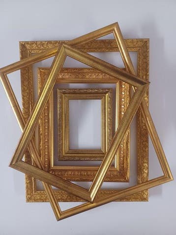 Salvadori Cornici - Lijst (5) - Hout - Set goud