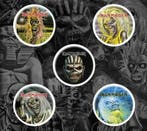 Iron Maiden button Faces of Eddie officiële merchandise, Ophalen of Verzenden, Nieuw, Gebruiksvoorwerp