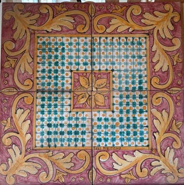 Tegel - Fratelli Piscitello - 1950-1960 - Paneel van vier
