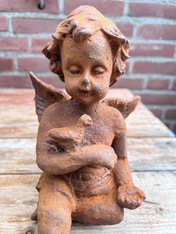 Decoratief ornament - Europa - Engelbeeld met vogel