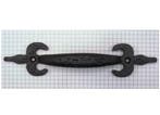 Vaste handgreep ijzer zwart 180 mm, Verzenden, Nieuw