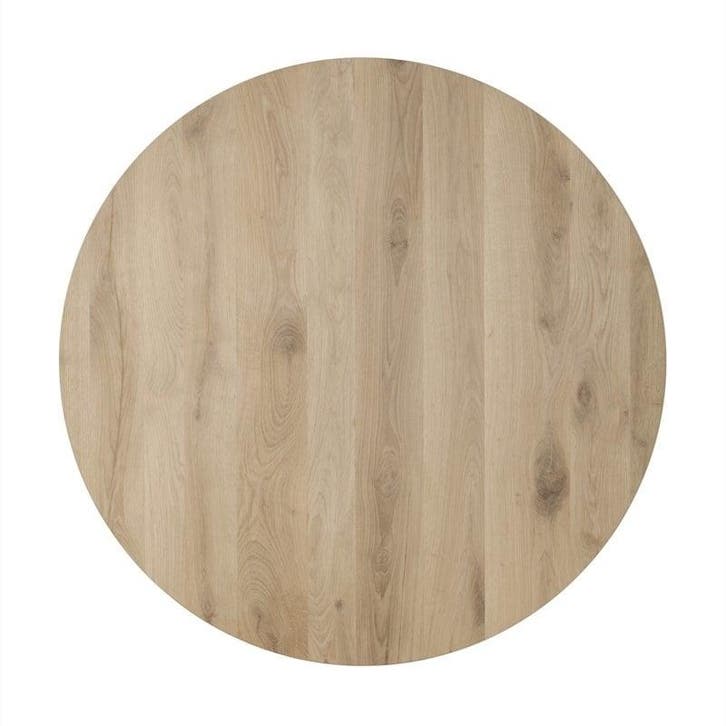 Eiken tafelblad - 4cm dik eiken - rond, Huis en Inrichting, Tafels | Eettafels, Nieuw, Verzenden