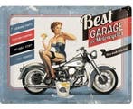 Best garage for motorcycles bike wash included! reclamebord, Ophalen of Verzenden, Nieuw
