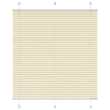 vidaXL Plissé rolgordijn 120x150cm stofbreedte 119,4cm, Verzenden, Nieuw, Crème