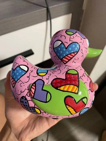 Romero Britto (1963) - sculptuur, Romero BrittoLove Duck
