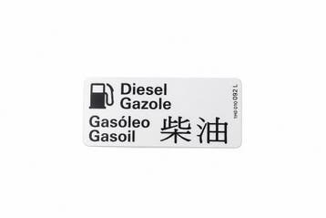 Originele sticker diesel-gazole, Ophalen of Verzenden