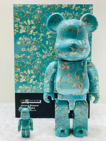 Medicom toy - BE@RBRICK x Van Gogh museum 400% & 100% Almond