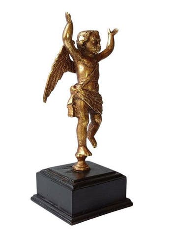 sculptuur, Arcangelo Gabriele - 22 cm - Verguld brons