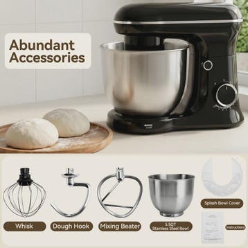 Krachtige 5.2L Keukenmachine 3-in-1: Mixen, Kneden & Kloppen, Verzenden, Nieuw