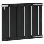 vidaXL Tuinpoort 100 x 80 cm WPC en Aluminium Zwart, Tuin en Terras, Verzenden, Nieuw