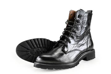 Piedi Nudi Veterboots in maat 40 Zwart, Kleding | Dames, Schoenen, Verzenden, Zwart, Overige typen, Zo goed als nieuw