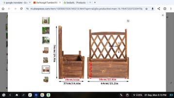 Houten Plantenbak met Klimrek: Ideaal voor Groene Tuinen Pat, Verzenden, Nieuw