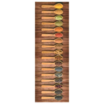 vidaXL Keukenmat wasbaar Spoon 45x150 cm, Verzenden, Nieuw