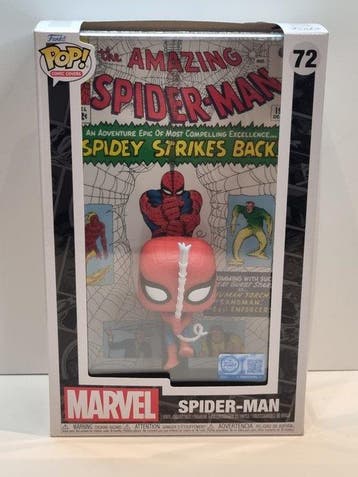 Funko - Funko Pop Comic Covers: #72 Spider-Man (Marvel)