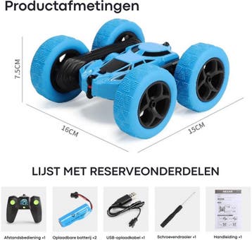 Nexar Bestuurbare Auto voor Jongens - RC Auto -, Ophalen of Verzenden, Zo goed als nieuw