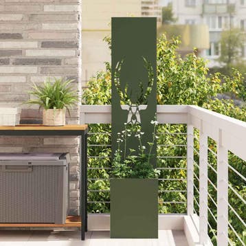 vidaXL Tuin Privacy Screen Dierenprint Olijfgroen 32 x 32 x, Verzenden, Nieuw