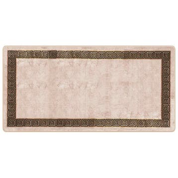 vidaXL Vloerkleedloper MARSA Beige en zwart 100 x 200 cm, Verzenden, Nieuw, Zwart
