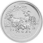Lunar II - Year of the Goat - 1 oz 2015 (300.000 oplage), Verzenden, Losse munt, Zilver