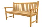 VDG Teak houten tuinbank Bison - 150 cm., Verzenden, Nieuw, Hout