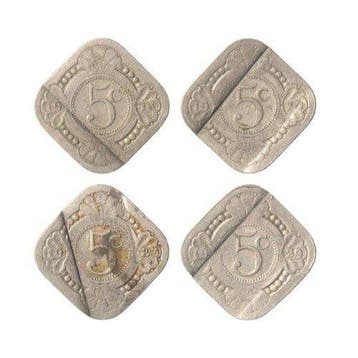 Nederland. Wilhelmina. 5 Cent 1913, 1914, 1923 & 1929