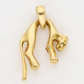 Hanger - 18 karaat Geel goud - Panter