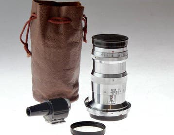 Carl Zeiss Jena Sonnar 1:4 f=13,5cm T + Finder Torpedo, Nieuw