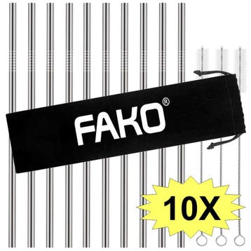 Fako Bijoux - RVS Rietjes - 10 Stuks - Recht - 21 cm - 3, Verzenden, Nieuw