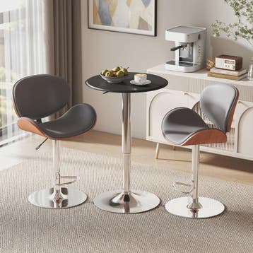 Verstelbare Bartafel Bistro Staande Tafel - Ø 63 cm, 67-93 c, Verzenden, Nieuw