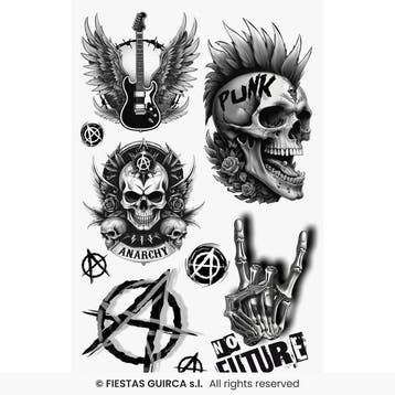 Neptattoos Punk, Verzenden, Nieuw, Feestartikel