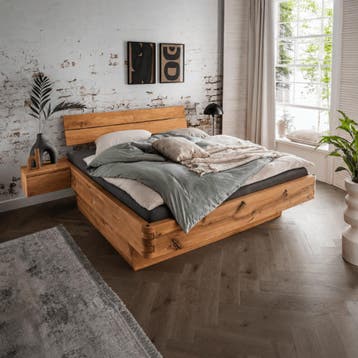 Van Schaik Kestrel Massief Eiken Balkenbed met Bedlades - 20, Nieuw