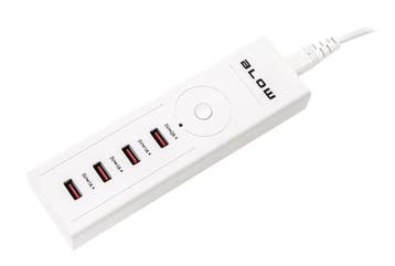 4-port USB lader 220v incl. snoer, Ophalen of Verzenden, Nieuw