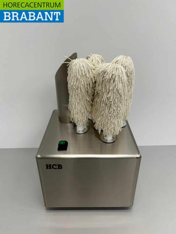 HCB RVS Glazenpoleermachine Poleermachine 300 glazen per uur, Ophalen of Verzenden, Nieuw in verpakking