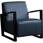 Leren fauteuil Touch - Toledo Marine (blauw), Huis en Inrichting, Fauteuils, Nieuw, Ophalen of Verzenden, 50 tot 75 cm, Industrieel, Modern