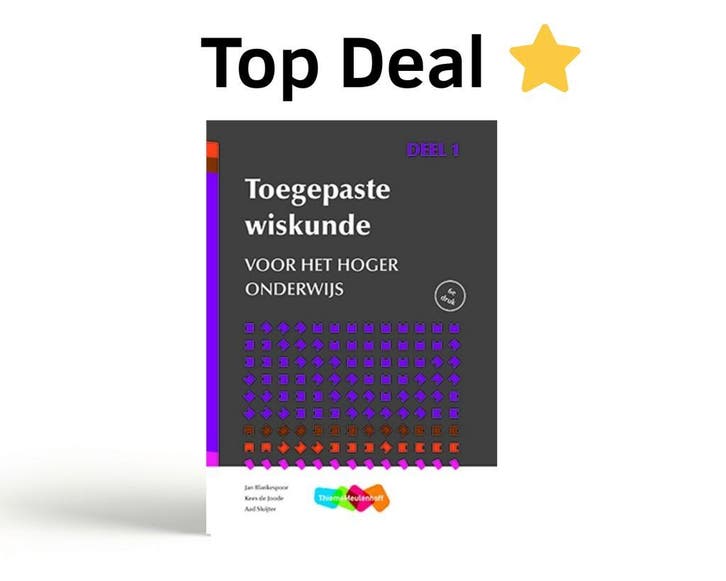 Toegepaste wiskunde voor het hoger onderwijs, 9789006487305, Boeken, Studieboeken en Cursussen, Zo goed als nieuw, Verzenden