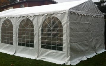 Professionele Partytent PVC 4x6x2,2 mtr in Wit (4x6 meter), Verzenden, Nieuw, 2 meter of meer, Partytent