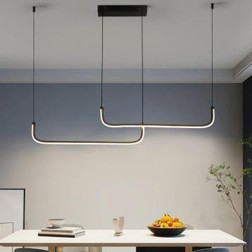 Moderne LED Kroonluchter Zwart 90 cm – 24W, Verzenden, Nieuw