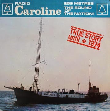LP gebruikt - Various - Radio Caroline True Story Until 1974, Cd's en Dvd's, Verzenden, Zo goed als nieuw, Overige formaten