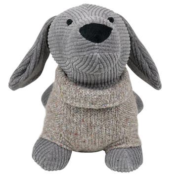 Deurstopper Teckel trui taupe 30x16x23 cm, Huis en Inrichting, Verzenden, Nieuw