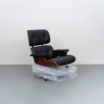2x Vitra Eames Lounge Chair + Ottoman Palisander - Chroom, Huis en Inrichting, Nieuw, 75 tot 100 cm, Ophalen of Verzenden, 75 tot 100 cm