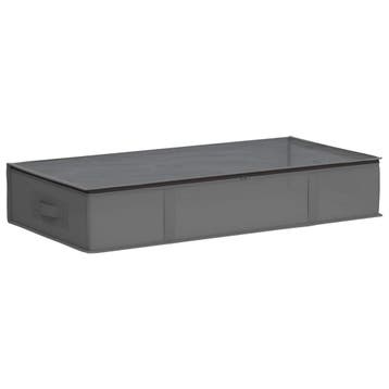 vidaXL Opbergdoos met transparant bovenraam Antracietkleurig, Verzenden, Nieuw