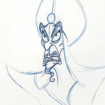 ALADDIN - Jafar originele animatietekening - (Walt Disney,, Nieuw