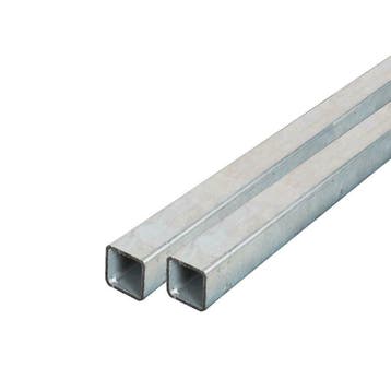 Stalen verzinkte koker  25x25x2 mm - op maat gezaagd, Verzenden, Nieuw