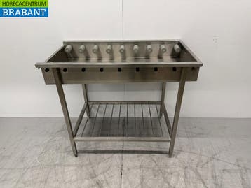 RVS Afvoertafel / rollenbaan tbv doorschuifvaatwasser 110 cm, Zakelijke goederen, Horeca | Keukenapparatuur, Ophalen of Verzenden